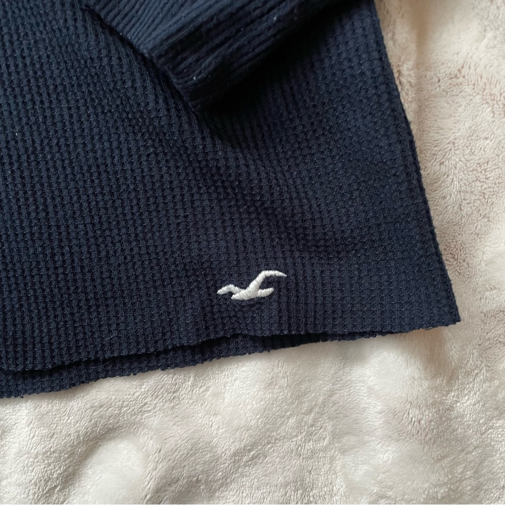 Hollister Long Sleeve Waffle Striped Boyfriend Tee Size XS - Picture 4 of 6